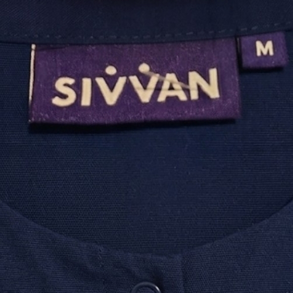 Scrubs For Women Navy Medical Surgical Nurse Top Classic Fit With Pockets Medium - Picture 6 of 8